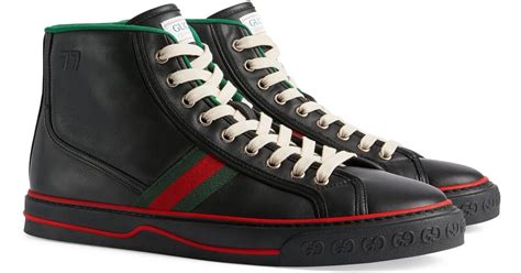 gucci tennis shoes with fur|Gucci tennis 1977 high top.